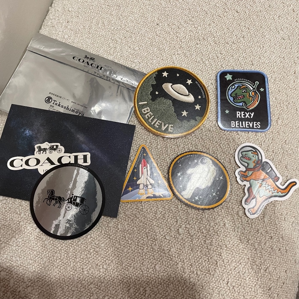 COACH X NASA Space Patches Stickers Japan Poster RARE